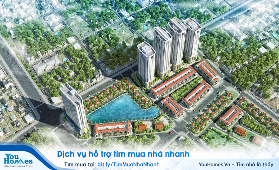Phối cảnh chung cư FLC Garden City.