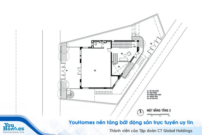Mặt bằng tầng 2