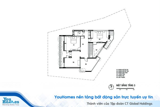 Mặt bằng tầng 3