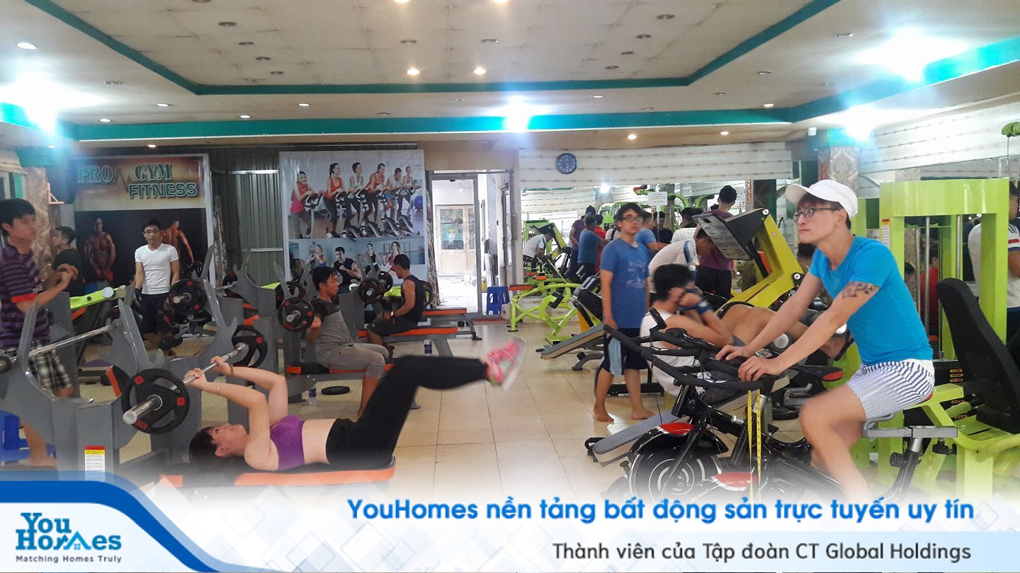 Không gian rộng rãi cho mọi người luyện tập