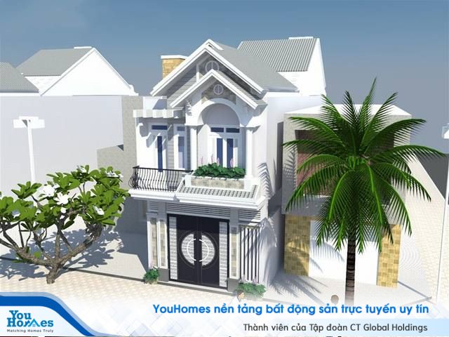 Mẫu nhà phố mái thái