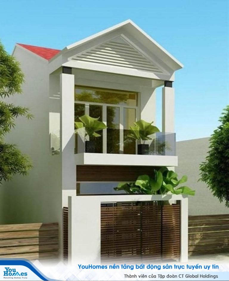 Mẫu nhà phố mái thái đẹp