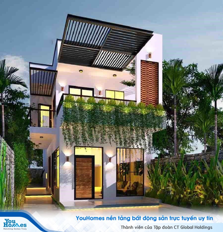 Mẫu nhà 2 tầng đơn giản, không gian mở