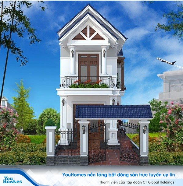 Mẫu nhà 2 tầng mái thái