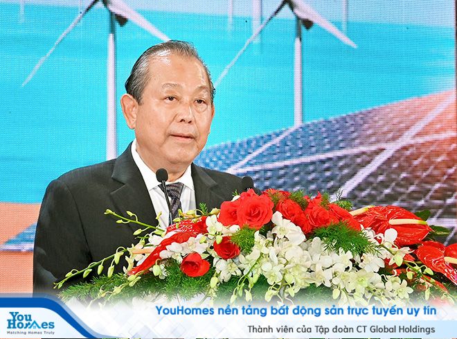 Phó Thủ tướng Thường trực Chính phủ Trương Hòa Bình phát biểu trong Hội nghị Xúc tiến Đầu tư năm 2019.