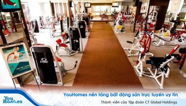 Phòng tập được trang bị các thiết bị luyện tập hiện đại.
