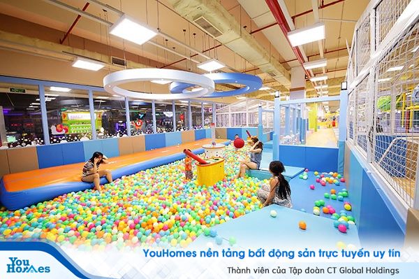 Không gian rộng rãi cho bé thỏa sức vui chơi.