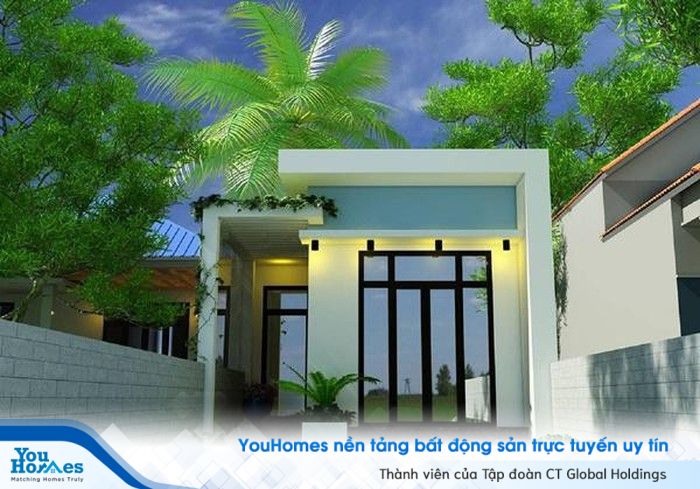 Mẫu nhà cấp 4 dưới 150 triệu xinh xắn và tiện dụng.