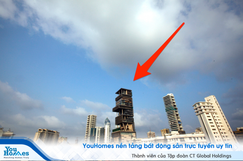 Ngôi nhà 27 tầng của Mukesh Ambani - người đàn ông giàu nhất Ấn Độ tại Mumbai là ngôi nhà đắt nhất thế giới.