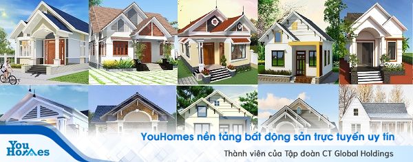 Mẫu nhà mái thái cấp 4 đẹp hiện đại.