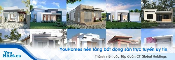 Mẫu nhà cấp 4 mái bằng.