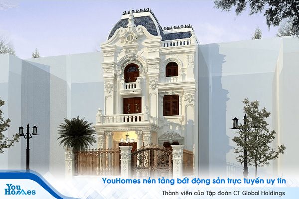 Mẫu biệt thự tân cổ điển với những đường nét tinh tế ,tỉ mỉ đến từng chi tiết toát lên vẻ đẹp xa hoa, tráng lên của ngôi biệt thự.