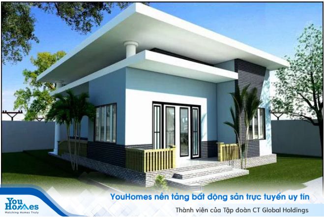 Sinh hoạt trong nhà 1 tầng cực kỳ tiện lợi rất phù hợp với những người trẻ năng động.