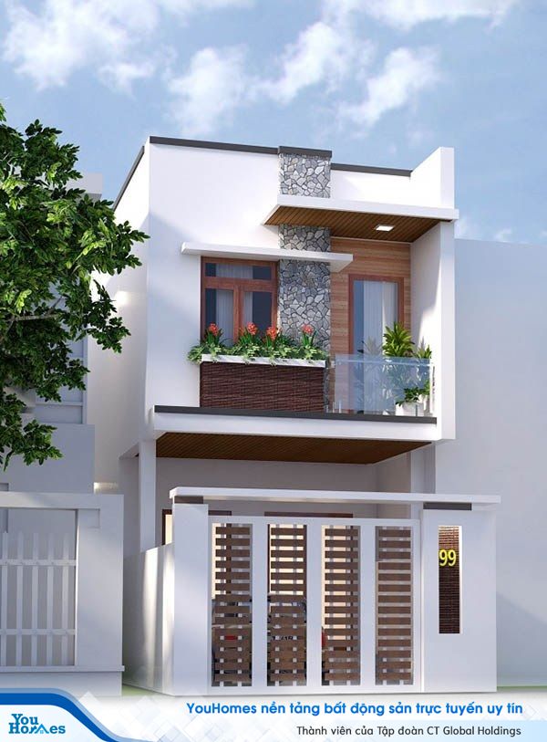 Mẫu ống 2 tầng chi phí thấp.