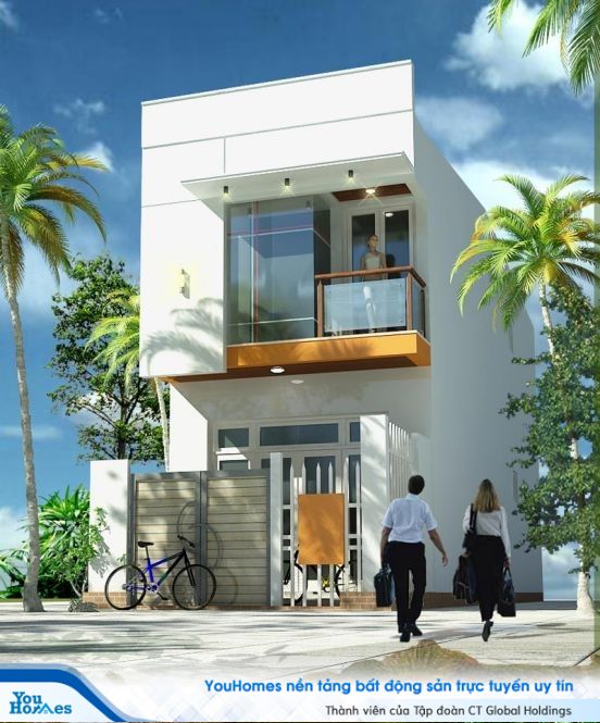 Mẫu nhà 2 tầng hiện đại thường được xây dựng đa số tại thành thị và thường thuộc vào loại hình nhà ống.