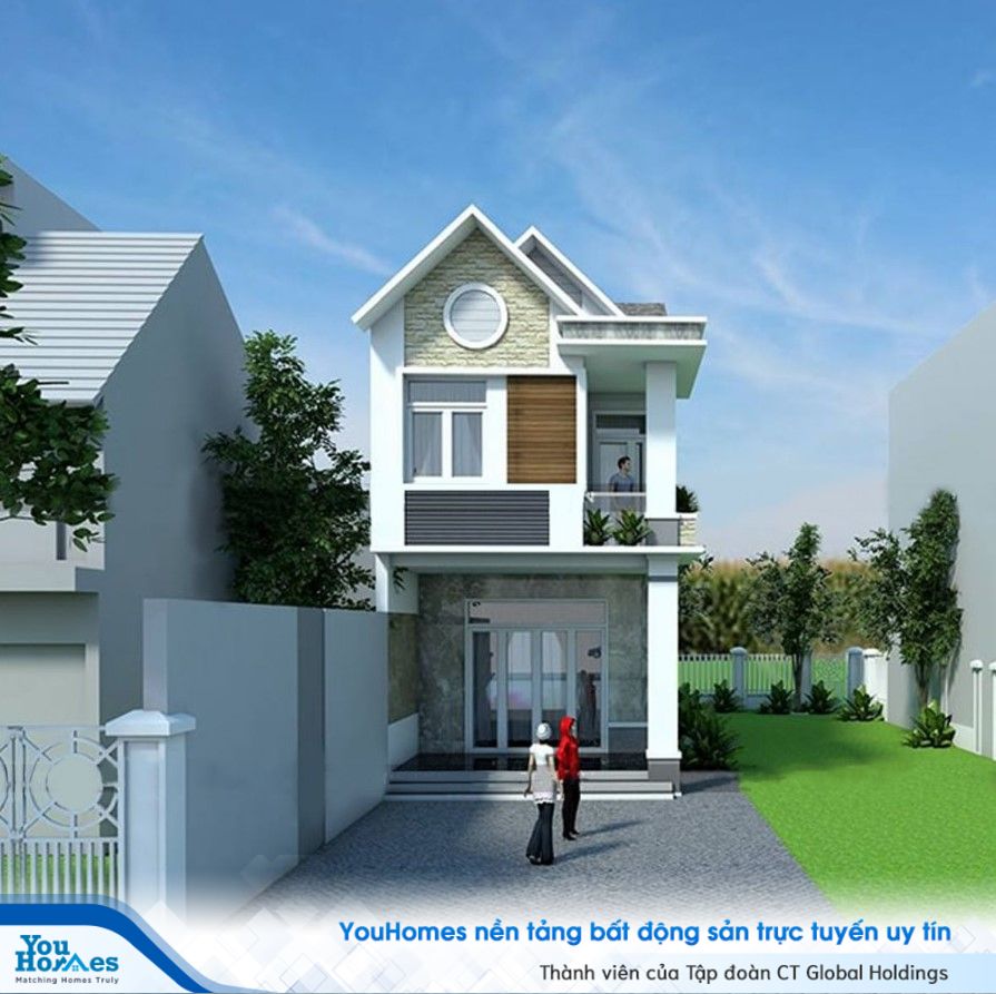 Mẫu nhà mái thái thường pha trộn một chút một chút nét truyền thống.