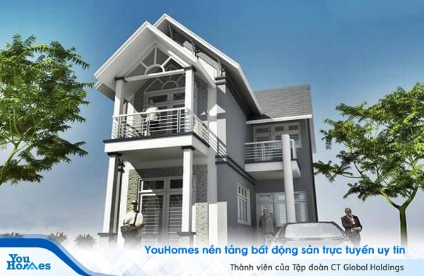 Hiên nhà rộng rãi đem đến một không gian tiện lợi cho người sử dụng nhất là vào những ngày trời mưa. 