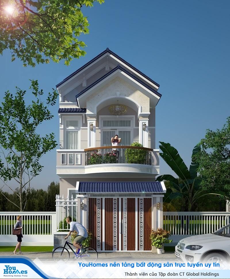 Sang trọng và hiện đại luôn là 2 yếu tố nhà 2 tầng 3 phòng ngủ hướng tới. 