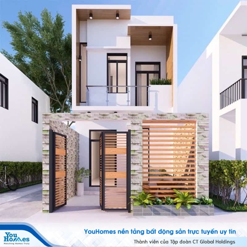 Ngôi nhà 2 tầng sẽ luôn thông thoáng nếu được bố trí cửa sổ và giếng trời một cách hợp lý. 