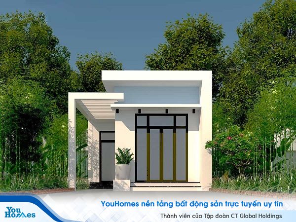 Top 23] Mẫu nhà ống 1 tầng mái bằng đẹp nhất chi phí tối ưu