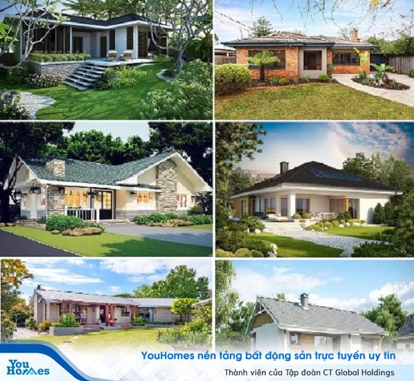 Thiết kế sân vườn được chú trọng trong những mẫu nhà này để tạo một tổng thể hài hòa, xanh tươi.