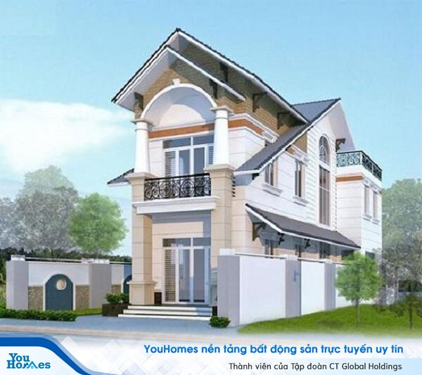 Mẫu thiết kế nhà ống 2 tầng ở nông thôn được thiết kế đơn giản, khoa học.