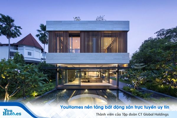 Mẫu nhà vườn phong cách Singapore.