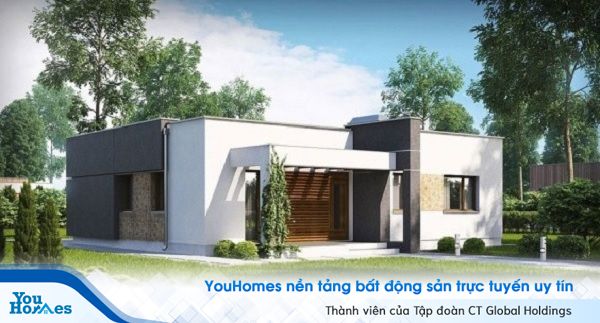 Ngôi nhà cấp 4 3 phòng ngủ có sân vườn thoáng mát, rộng rãi.