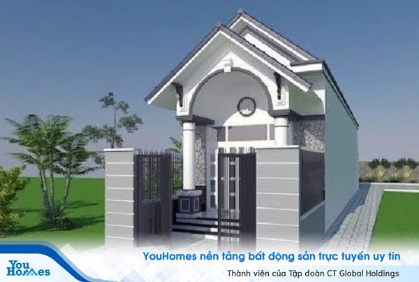 Mẫu nhà cấp 4 có gác lửng vừa mang nét truyền thống vừa mang nét hiện đại.