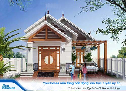 30 mẫu thiết kế nhà cấp 4 mái thái 3 phòng ngủ hiện đại  Kiến Thiết Việt