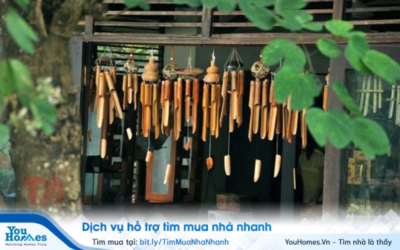 Mỗi chất liệu chuông gió lại có những hướng treo khác nhau.