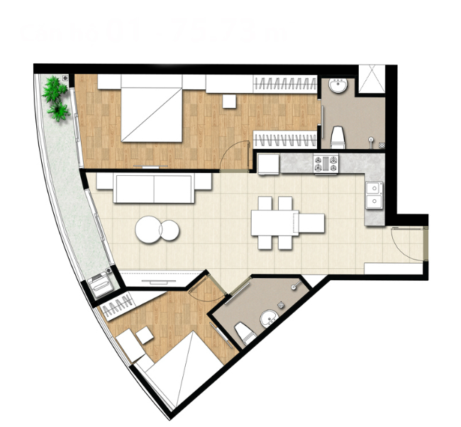 Khu căn hộ Tulip Tower