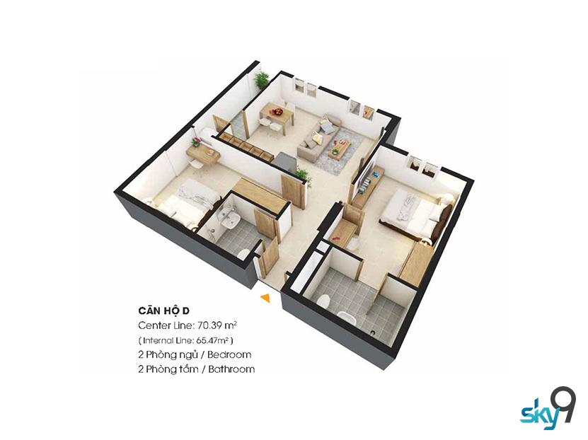 Khu căn hộ Sky 9