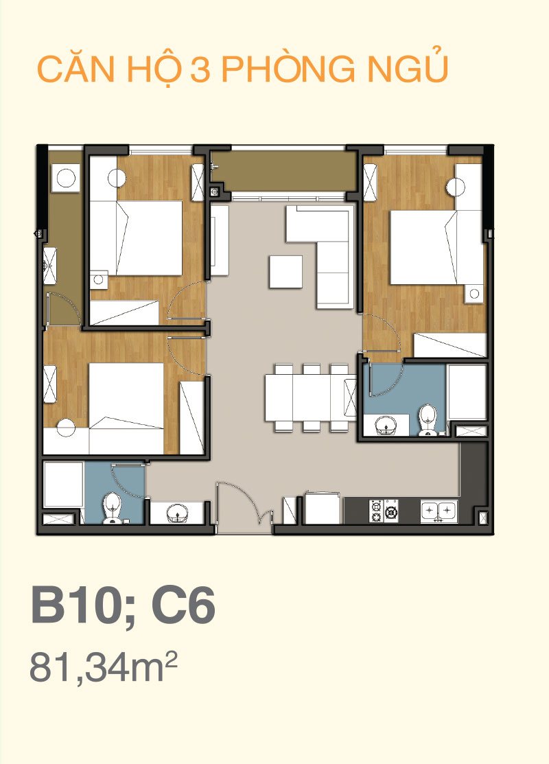 Căn hộ 9X Home Ciao Đông Tăng Long - Khu đô thị Đông Tăng Long