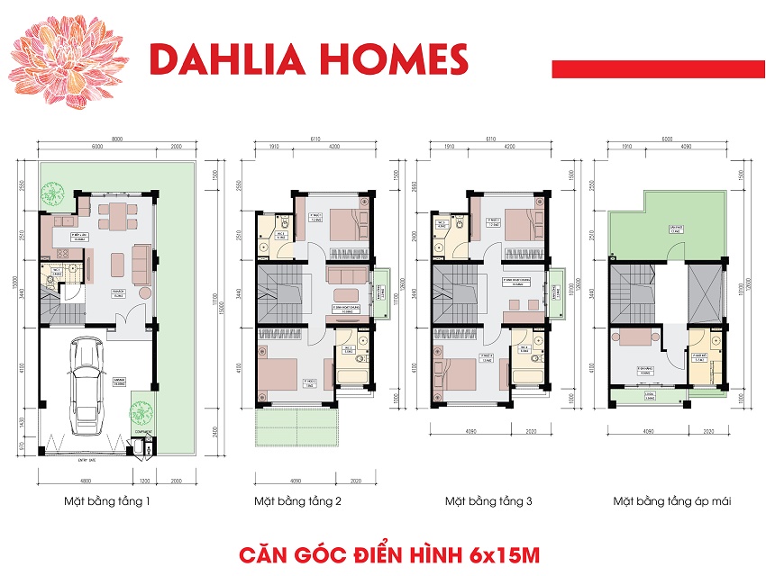 Liền kề Gamuda Dahlia Homes