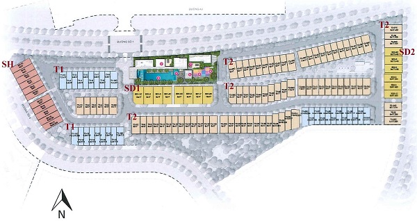 Nhà phố Palm Residence - Khu đô thị Palm City