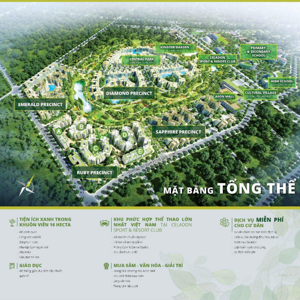 Chung cư Emerald Precinct - Khu đô thị Celadon City