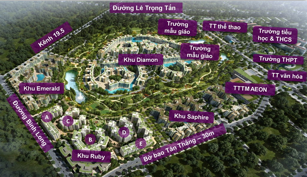 Chung cư Emerald Precinct - Khu đô thị Celadon City