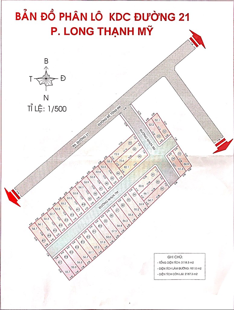Khu dân cư Đường 21 phường Long Thạnh Mỹ