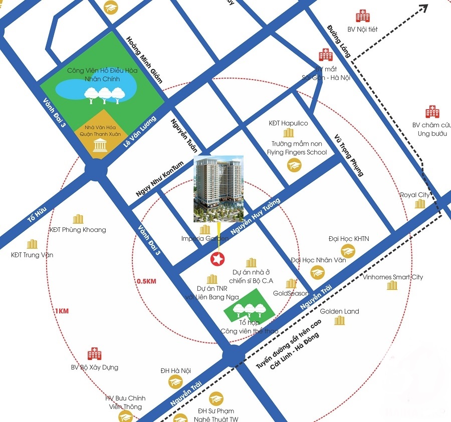 Chung cư Bộ Công An 282 Nguyễn Huy Tưởng (Hoành Sơn Complex)