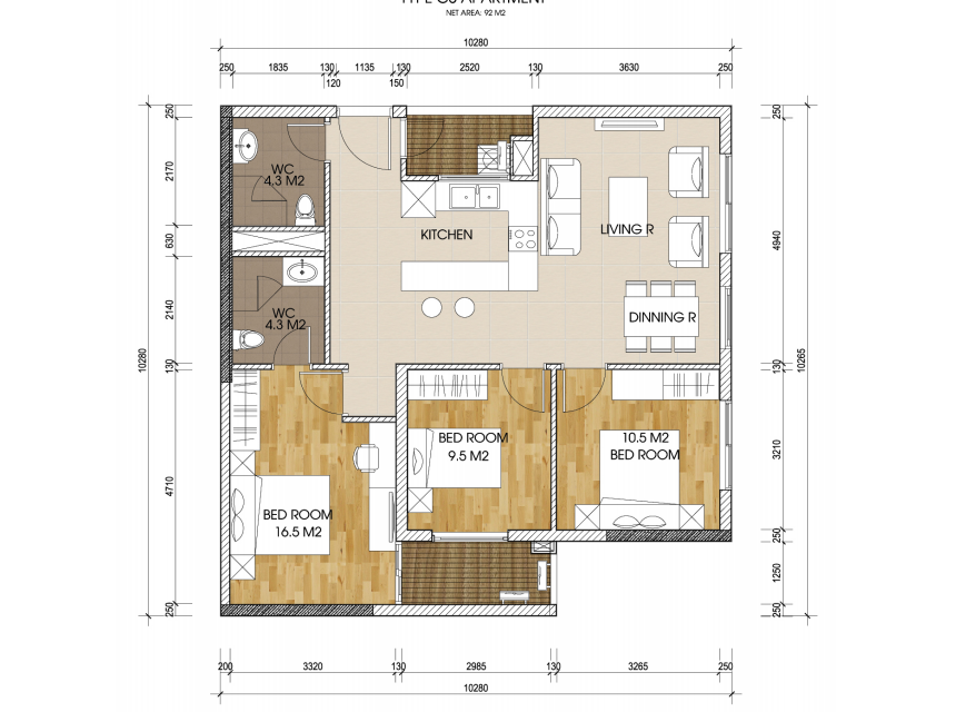 Chung cư The Two Residence - Khu đô thị Gamuda Gardens