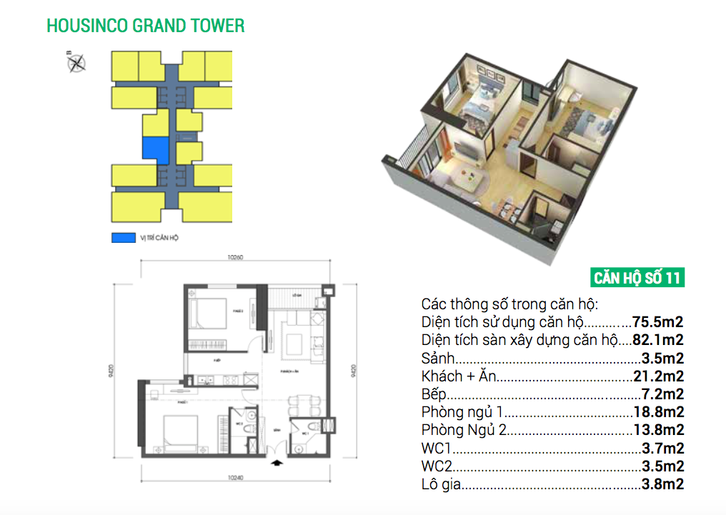 Chung cư Housinco Grand Tower