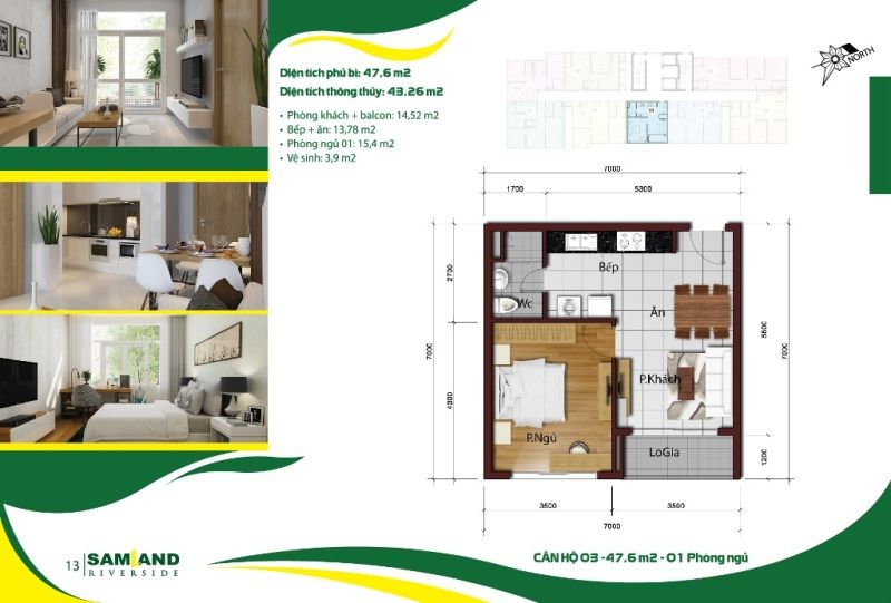 Căn hộ Samland Riverside