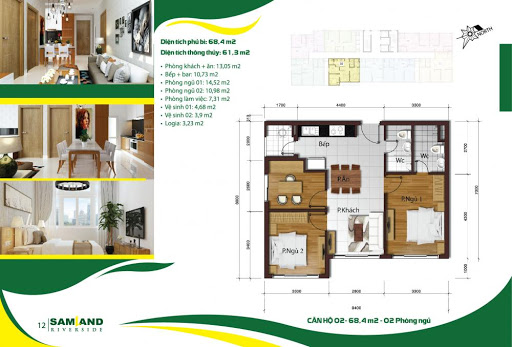Căn hộ Samland Riverside