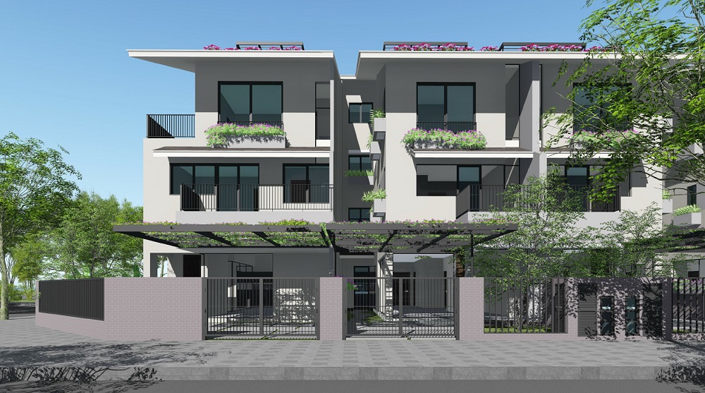 Khu biệt thự song lập SD 5 - Iris Homes - Khu đô thị Gamuda Gardens