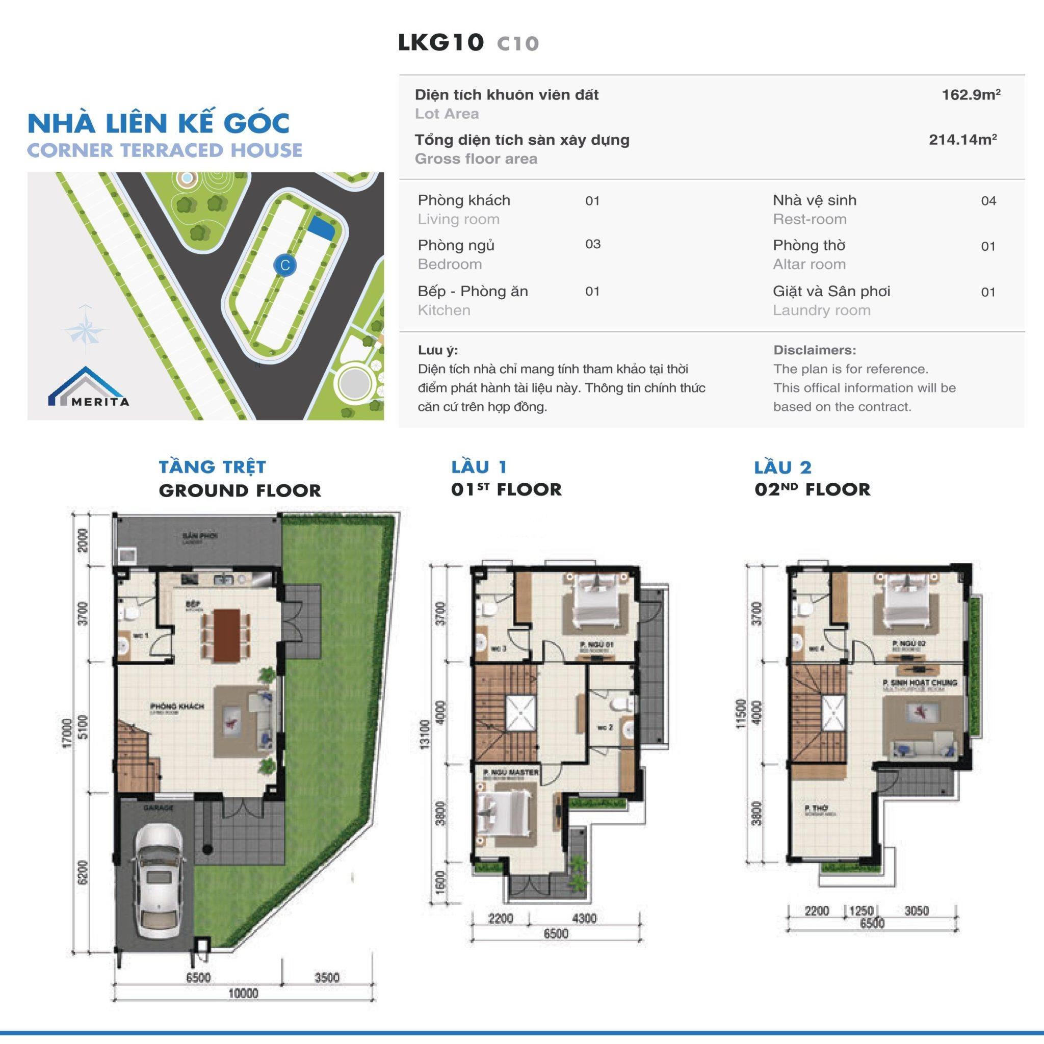Nhà phố Merita Khang Điền (Dự án Tháp Mười)