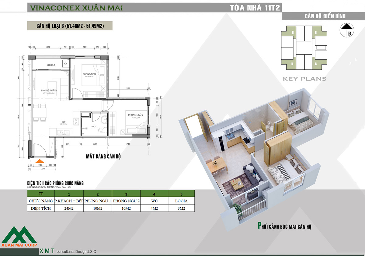 Chung cư Xuân Mai 11T2