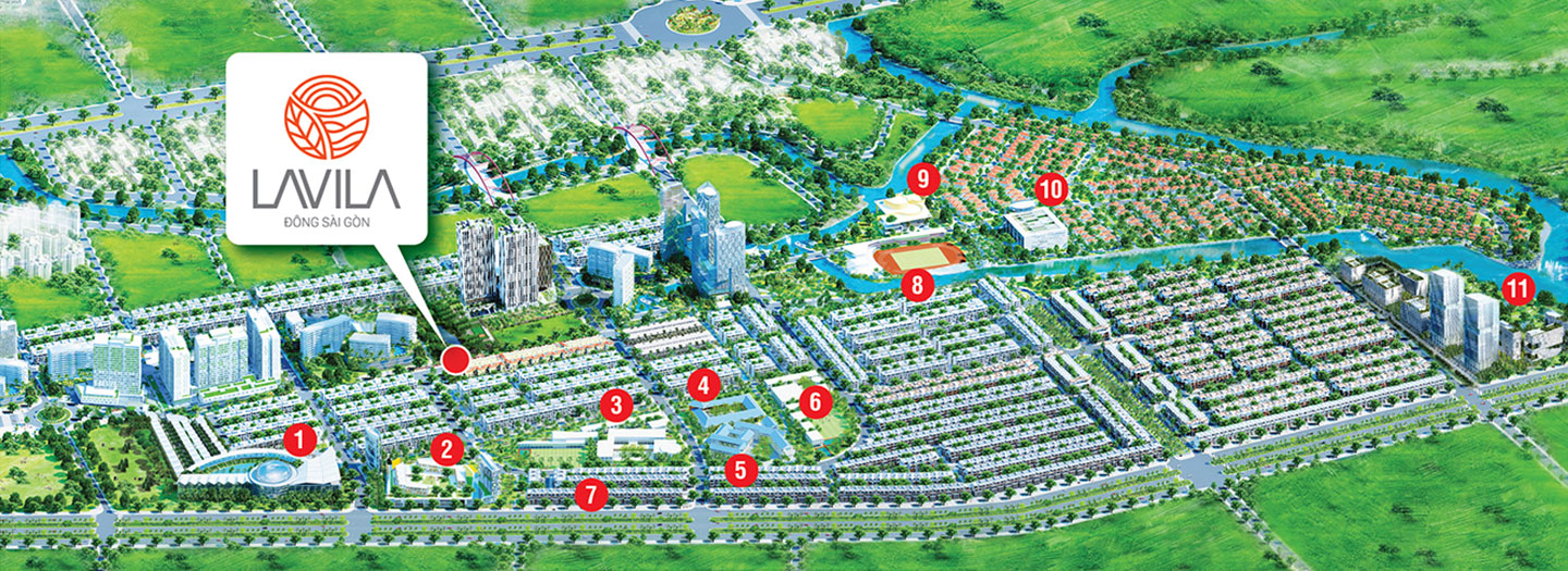 Khu biệt thự Lavila Đông Sài Gòn 2 - Khu đô thị Cát Lái