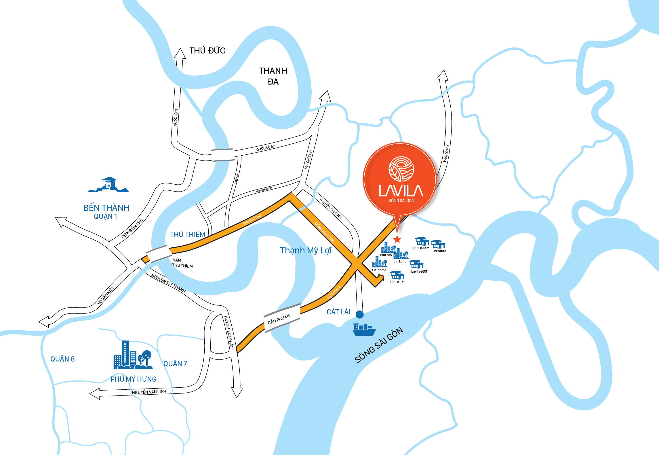 Khu biệt thự Lavila Đông Sài Gòn 2 - Khu đô thị Cát Lái