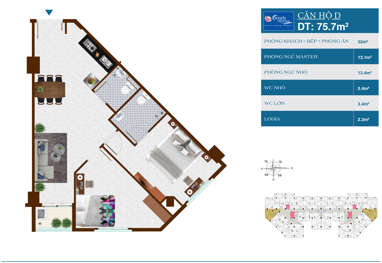 Cao ốc Đại Thành (Cloudy Đầm Sen)